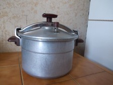 Ancienne COCOTTE minute SEB 8 litres BASSE en ALUMINIUM pur à 99,5 %