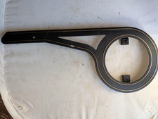 Carter protège-chaîne de vélo vintage - Noir et or, plastique, pour vélo vintage