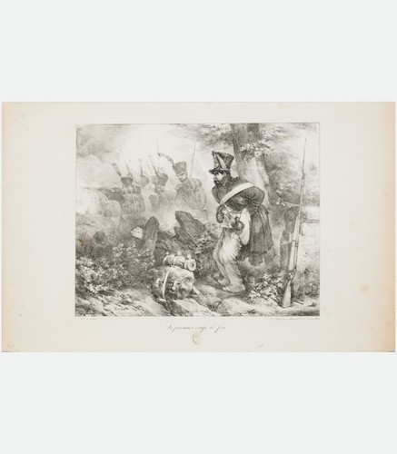 Rare charle lithography - n.,