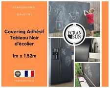 Vinyle Adhésif Tableau Noir écolier - largeur : 1.52 m - Rouleau de 1 a 30 ml