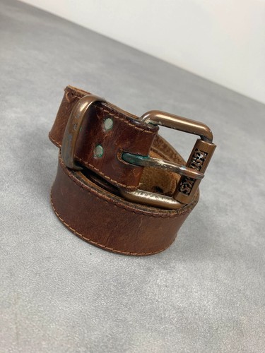 Ceinture cuir marron vintage