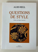 Alois Riegl: Questions de
