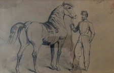 Dessin encre et lavis du