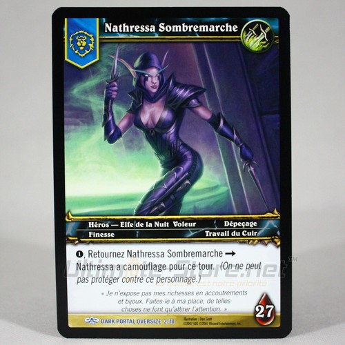 Carte wow géante nathressa - carte,