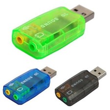 Adaptateur USB CARTE SON 3D 5.1 AUDIO MICRO CASQUE Plug And Play