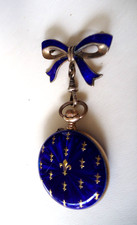 montre vintage pendentif emmaillée ancienne