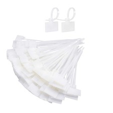 200pcs Attache Cable Blanc