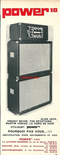 Publicité 1970 ampli power - 1970,
