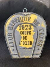 CHEVAUX PLAQUE CONCOURS HIPPIQUE De L’Oxer Coupe De L’Oxer 1973