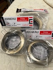 3 Anneaux pour spot de plafond couleur doré brossé, laiton