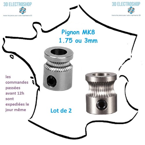 Lot pignons extrudeur - de, 2
