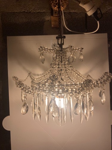 Lustre ancien style corbeille - lustre,