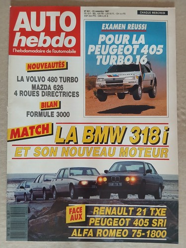 Auto hebdo 601 11 1987 - auto,