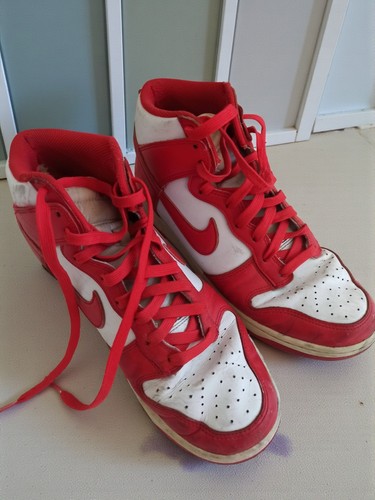Nike dunk high rouge blanc - rouge,