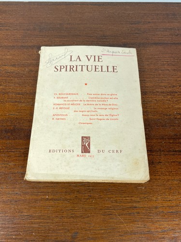 Livre vie spirituelle - livre, la