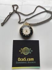Rare Swiss Made Montreluxe Pendant Pocket Watch (Mechanical, Runs)Zodiac Signs