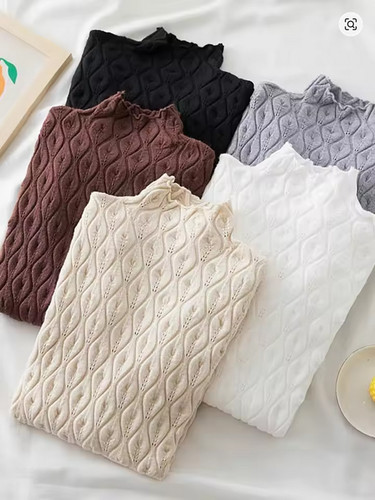 Pull col roulé femmes
