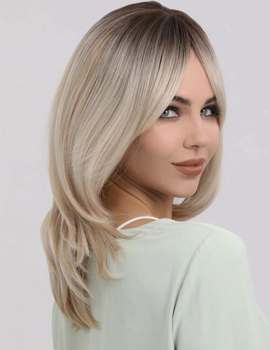 Perruque synthétique blonde - synthétique,