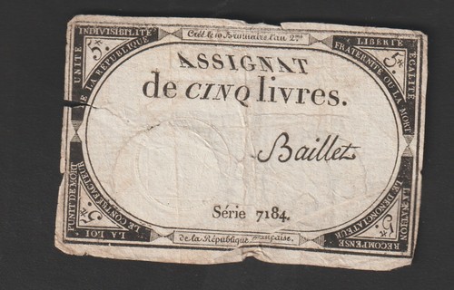 Assignat livres du 10 - 5,