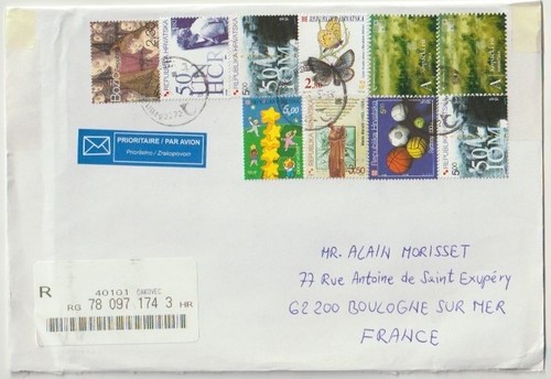 Timbres enveloppes croatie - timbres,