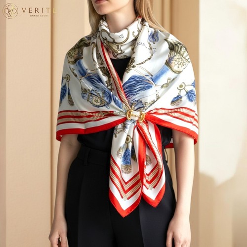 Rare vintage foulard soie - en,