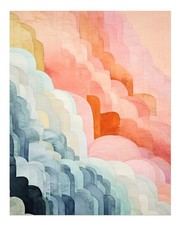 Art mural abstrait - vagues