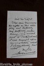 ✒ L.A.S. Squire BANCROFT acteur anglais directeur théâtre - en anglais