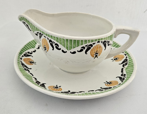 Sauciere ancienne faience - sauciere, en