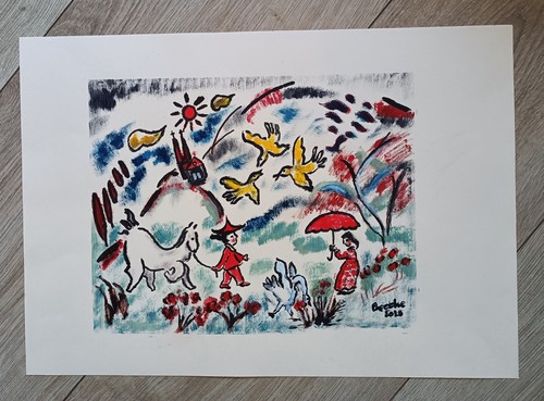 Tableau huile signé becoke - huile, de