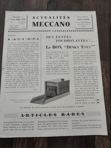 Publicité jouet meccano - jouet,
