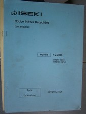 ISEKI motoculteur KV700 - KV