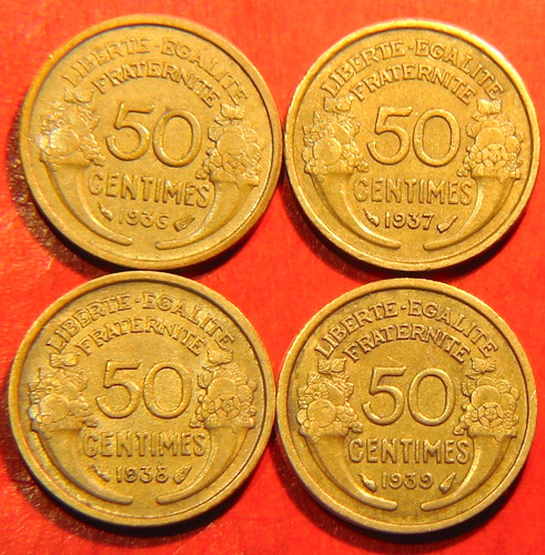 Lot pièces 50 - lot, centimes