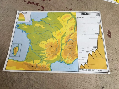 Ancienne carte scolaire - ancienne,