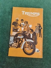 TRIUMPH TIGER CUB, TROPHY, THUNDERBIRD etc... 1960/1965 prospectus brochure