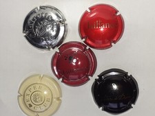 LOT DE 5 CAPSULES DE CHAMPAGNE , MOUSSEUX DIVERSES