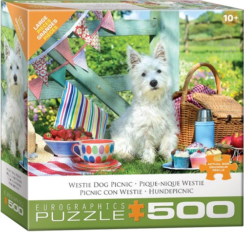 Westie dog picnic 500 piece - picnic,