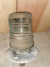 lampe de coursive de bateau ancienne en bronze et laiton, a nettoyer