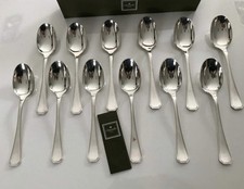 ENSEMBLE DE 12 CUILLERES À SOUPE EN METAL ARGENTE CHRISTOFLE AMERICA