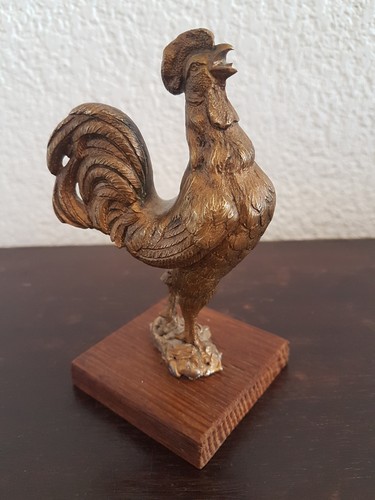 Ancien rare joli coq bronze - rare, en