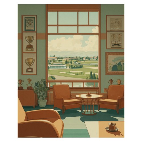 Affiche vintage salon - vintage,