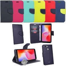 Housse etui coque pochette portefeuille pour Xiaomi Redmi 6 + film ecran
