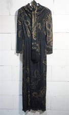 Robe De Luxe Leonard Fashion Paris 100% Soie Torpedo Noir Taille 4 (42-44)