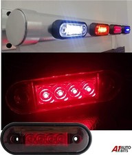 Lumière De Marqueur Latéral Arrière Rouge À Led Courbée X1 12-24V Pour Bar Kelsa