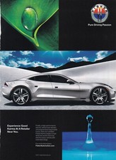 FISKER CAR Magazine Print AD