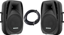 2x Enceinte Haut-parleur Active Portable PA 15'' MP3 SD Bluetooth Reglable 700W