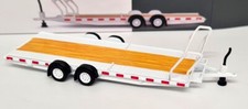 TSM 1/64 Trailer Car Hauler Type C White For Diecast Model Car Diorama
