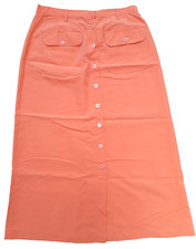 Jupe Mi-Longue Rose Corail Viscose T.38/40