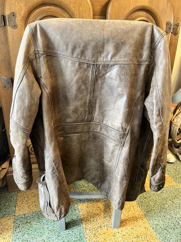 Blouson cuir véritable - cuir,