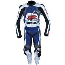 Homme cuir moto Suzuki