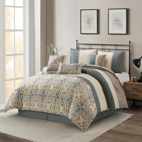 Multi color comforter sets - multi-color,